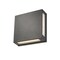 Z-Lite Quadrate 2 Light Outdoor Wall Sconce, Black & Sand-blast glass 572B-BK-LED - alternate 3